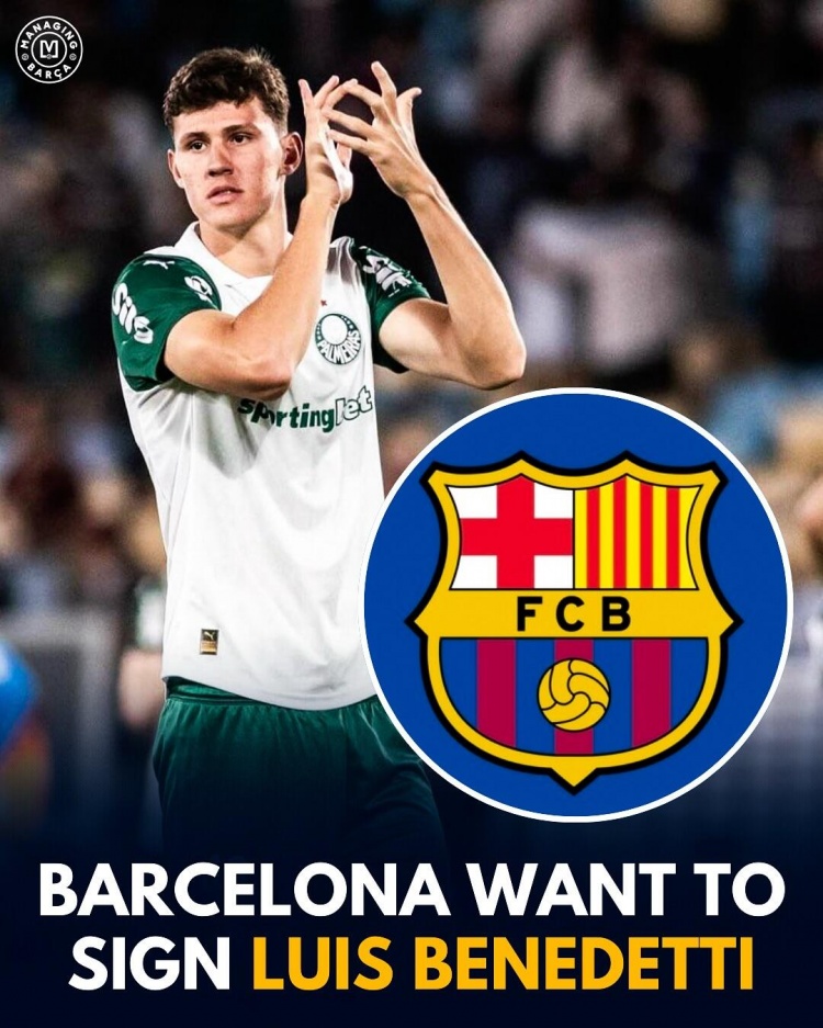 巴萨瞄准帕尔梅拉斯后卫贝内德蒂，面临阿森纳与那不勒斯竞争